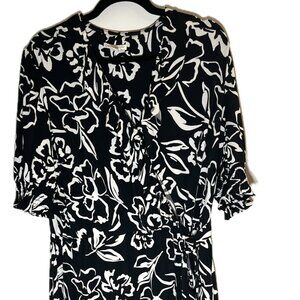 Cato's black and white floral dress